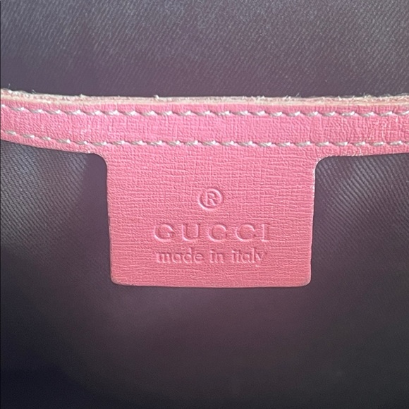 Authentic Gucci GG Supreme Joy Tote - Pink Leather Trim - Picture 3 of 10